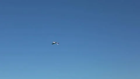 Radio controlled small airplane. Stock Footage 143034886