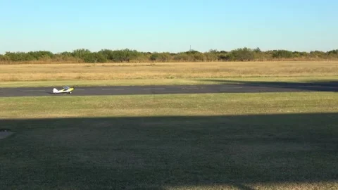 Radio controlled small airplane. Stock Footage 143034956