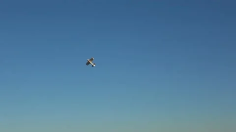 Radio controlled small airplane. Stock Footage 143035064