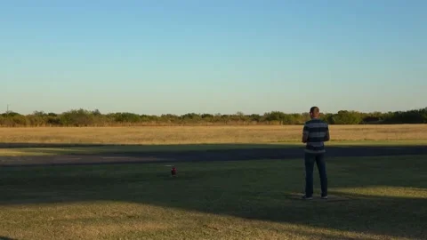 Radio controlled small helicopter. Stock Footage 143034823