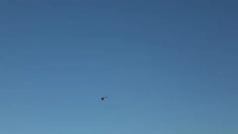 Radio controlled small helicopter. Stock Footage 143034834