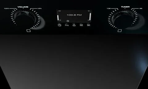 Radio dials closeups Stock Illustration
