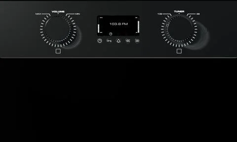 Radio dials closeups Stock Illustration