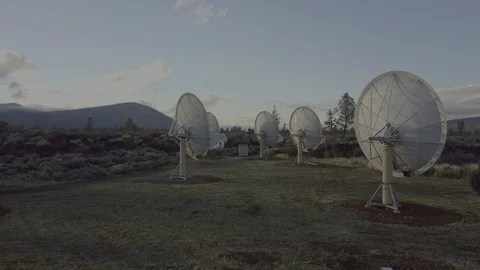 Radio Dishes  03 Stock Footage 101627870