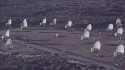 Radio Dishes 06 Stock Footage 101627722