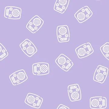 Radio dynamic line vector seamless pattern Stock Illustration