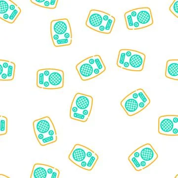 Radio dynamic vector seamless pattern Illustrazione stock