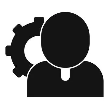 Radio engineer icon, simple style 스톡 일러스트