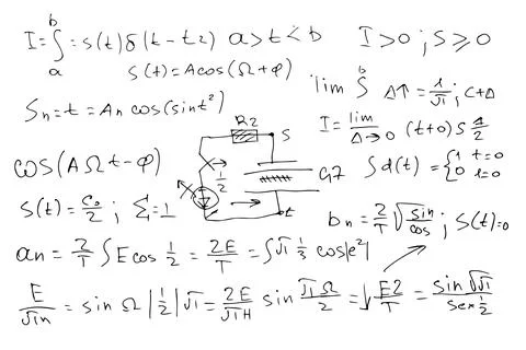 Radio engineering schemes. electronic formulas and expressions. scientific and Stock Illustration