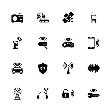 Radio - Flat Vector Icons Stock Illustration