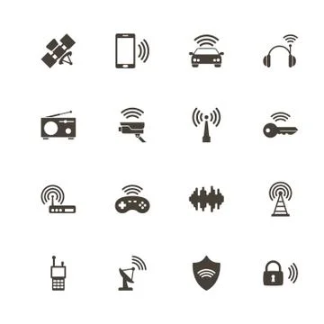 Radio - Flat Vector Icons Stock Illustration