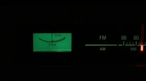 Radio fm tune dial panel Stock Footage 118141