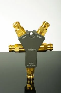Radio frequency calibrator for network analyzers Stock Photos