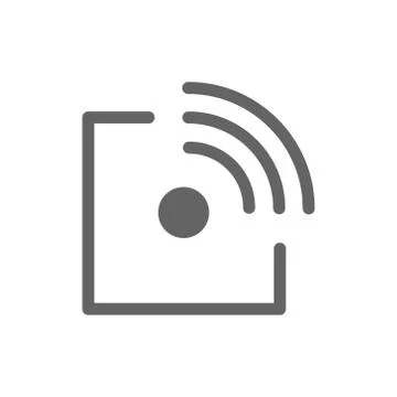 Radio-frequency identification line icon. Stock-Illustration