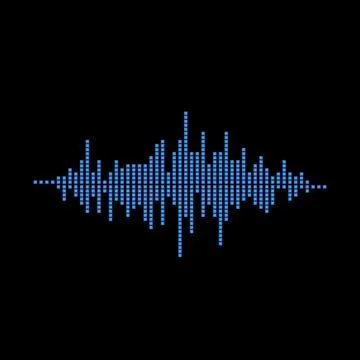 Radio Frequency waves pro vector illustration イラスト素材