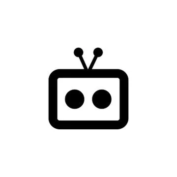 Radio Icon In Flat Style Vector For Apps, UI, Websites. Black Icon Vector Stock Illustration