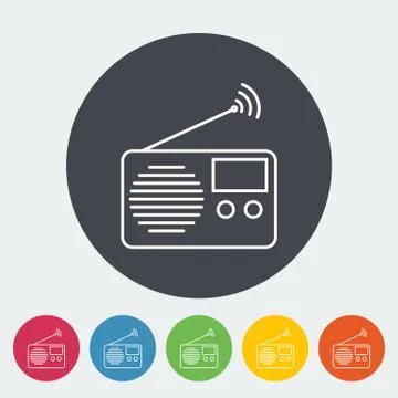 Radio icon Stock Illustration