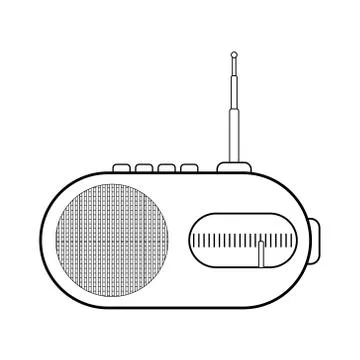 Radio icon Illustrazione stock