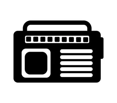 Radio icon vector Stock Illustration