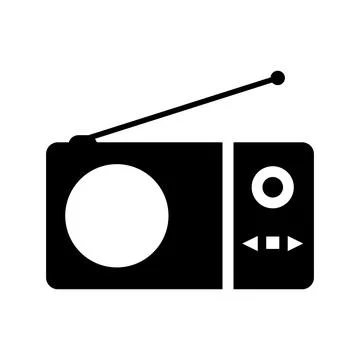 Radio icon vector Stock Illustration