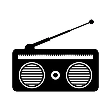 Radio icon vector Stock Illustration