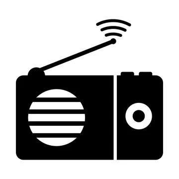 Radio icon vector Stock Illustration