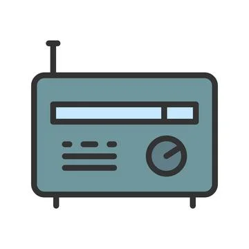 Radio icon vector image. Stock Illustration