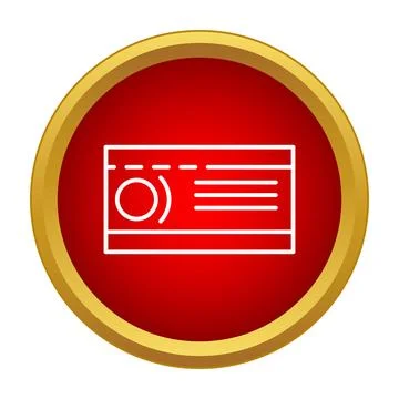 Radio interface button transmitting audio signal Stock Illustration