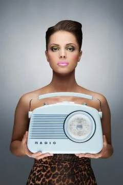 The radio lantern. Stock Photos