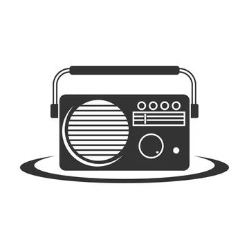 Radio Logo Icon Design Stock Illustration