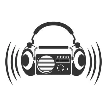 Radio Logo Icon Design Stock Illustration