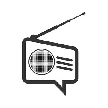 Radio Logo Icon Design Stock Illustration