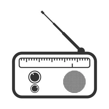 Radio Logo Icon Design Stock Illustration