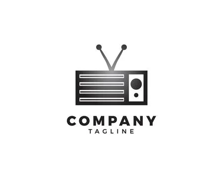 Radio logo template vector icon illustration design Stock Illustration