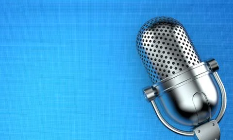 Radio microphone Stock Illustration