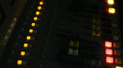 Radio Mixing Board 01 Video stock 10951961