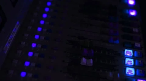 Radio Mixing Board 02 Video stock 10951966