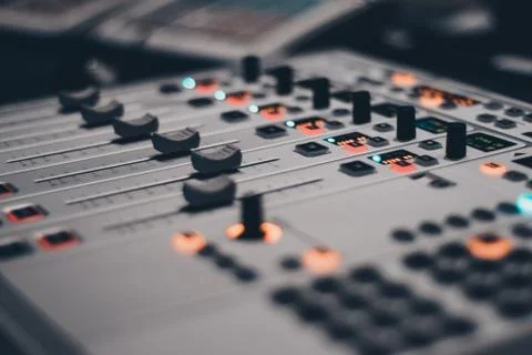 Radio Mixing Console 写真素材