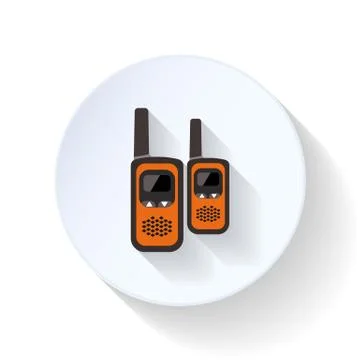 Radio nanny flat icon Stock Illustration