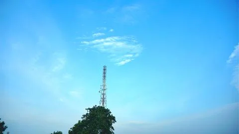 Radio network antenna Stock Photos