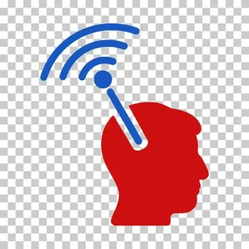 Radio Neural Interface Vector Icon Stock Illustration