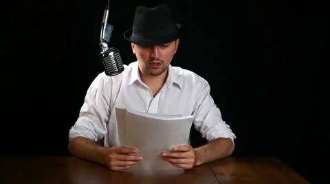 Radio presenter Stock Footage 22158279