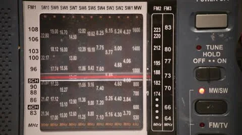 Radio Receiver Tuning Vídeo Stock 10721553