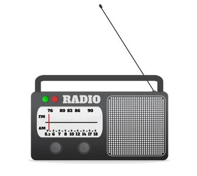 Radio retro Stock Illustration