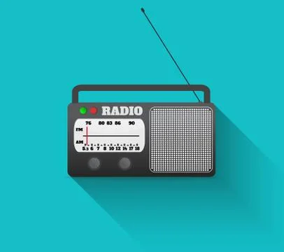 Radio retro Stock Illustration