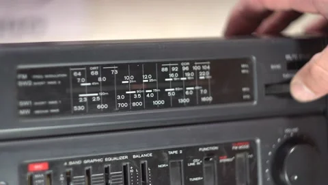 Radio scale 4K Video stock 168892901