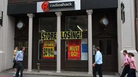 Radio Shack Store Closing Stock Footage 50401986