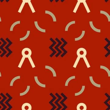 Radio signals seamless pattern Stock Illustration