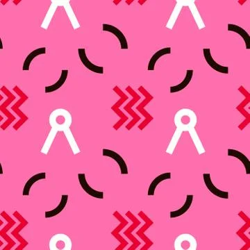 Radio signals seamless pattern Stock Illustration