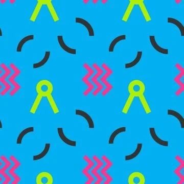 Radio signals seamless pattern Stock Illustration